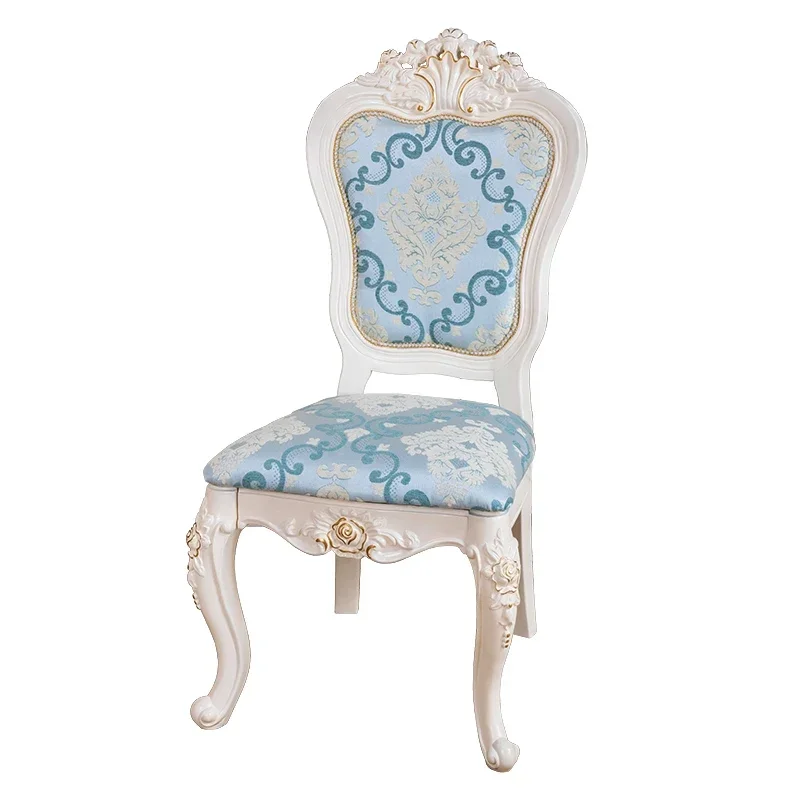 For Ergonomic Modern Dining Chairs Luxury Accent Comfortable Lounge Dining Chairs Portable Wooden Throne Sillas Home Furniture