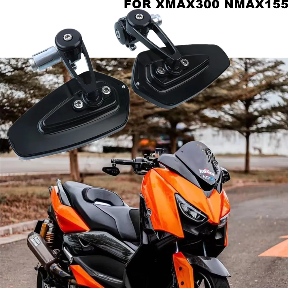 

For Yamaha XMAX300 NMAX155 XMAX 300 NMAX 155 2020-2022 Motorcycle Handlebar Mirror CNC Handlebar Rearview Mirror
