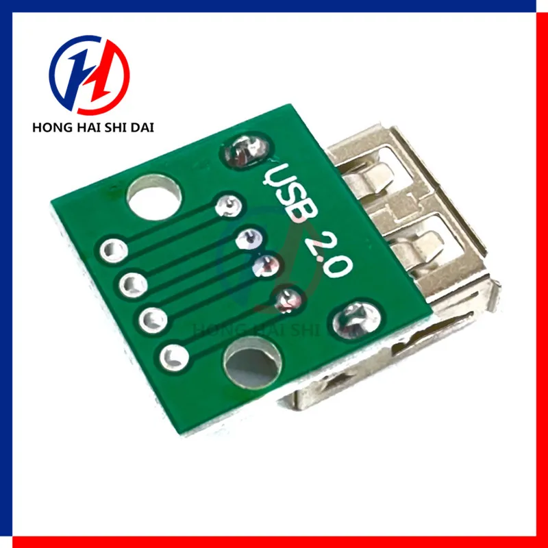 10PCS/Lot USB 2.0 Socket Type A Female USB To DIP 2.54MM PCB USB Breakout Board Pitch Adapter Converter Connector 4 Pin