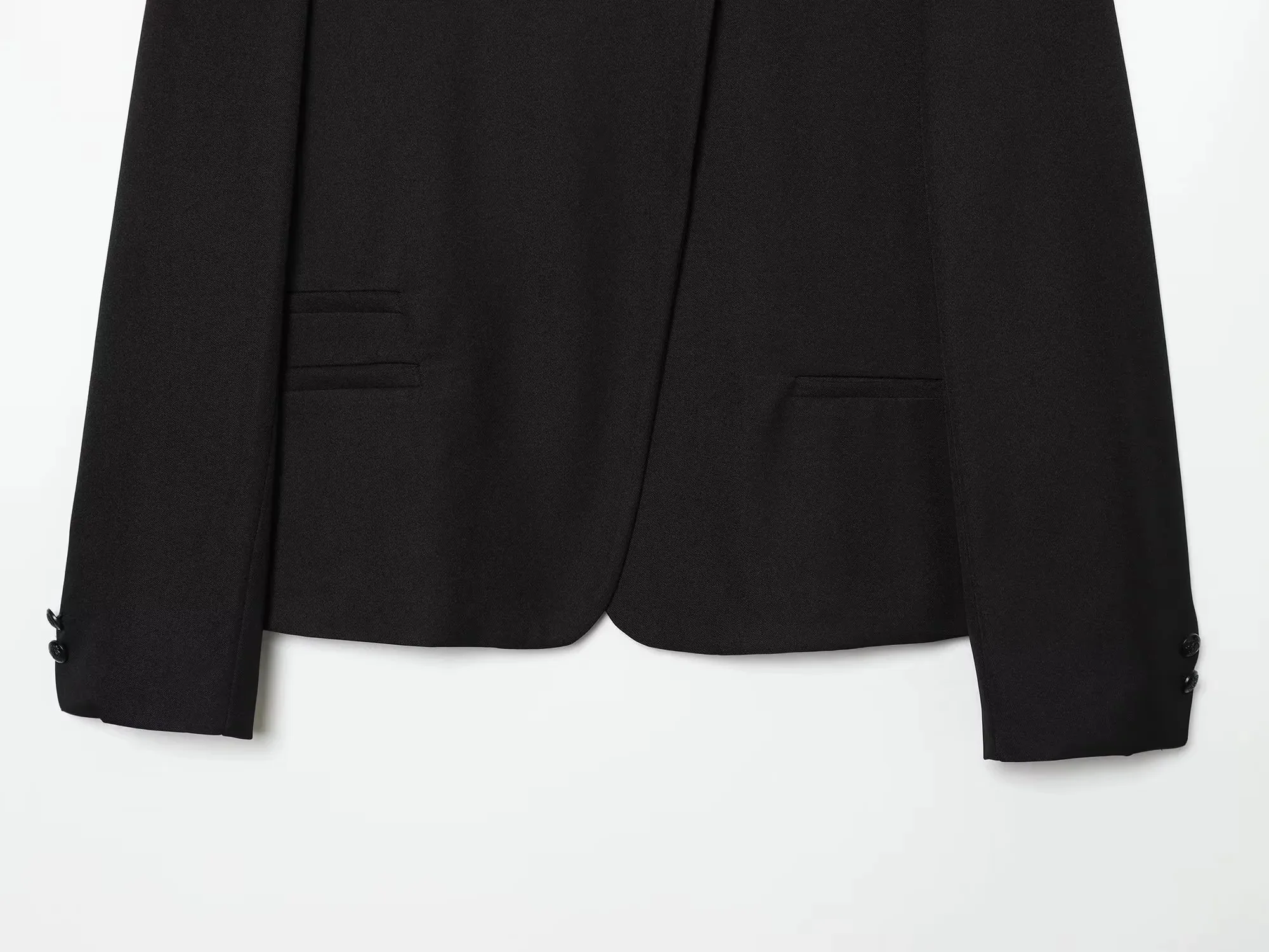 Damen Vintage Büro Einfarbiger Blazer Damen Stehkragen Langarm Lockerer Blazer Mode 2026 Frühling Sommer Lässiger Ladu-Blazer – Detail 11