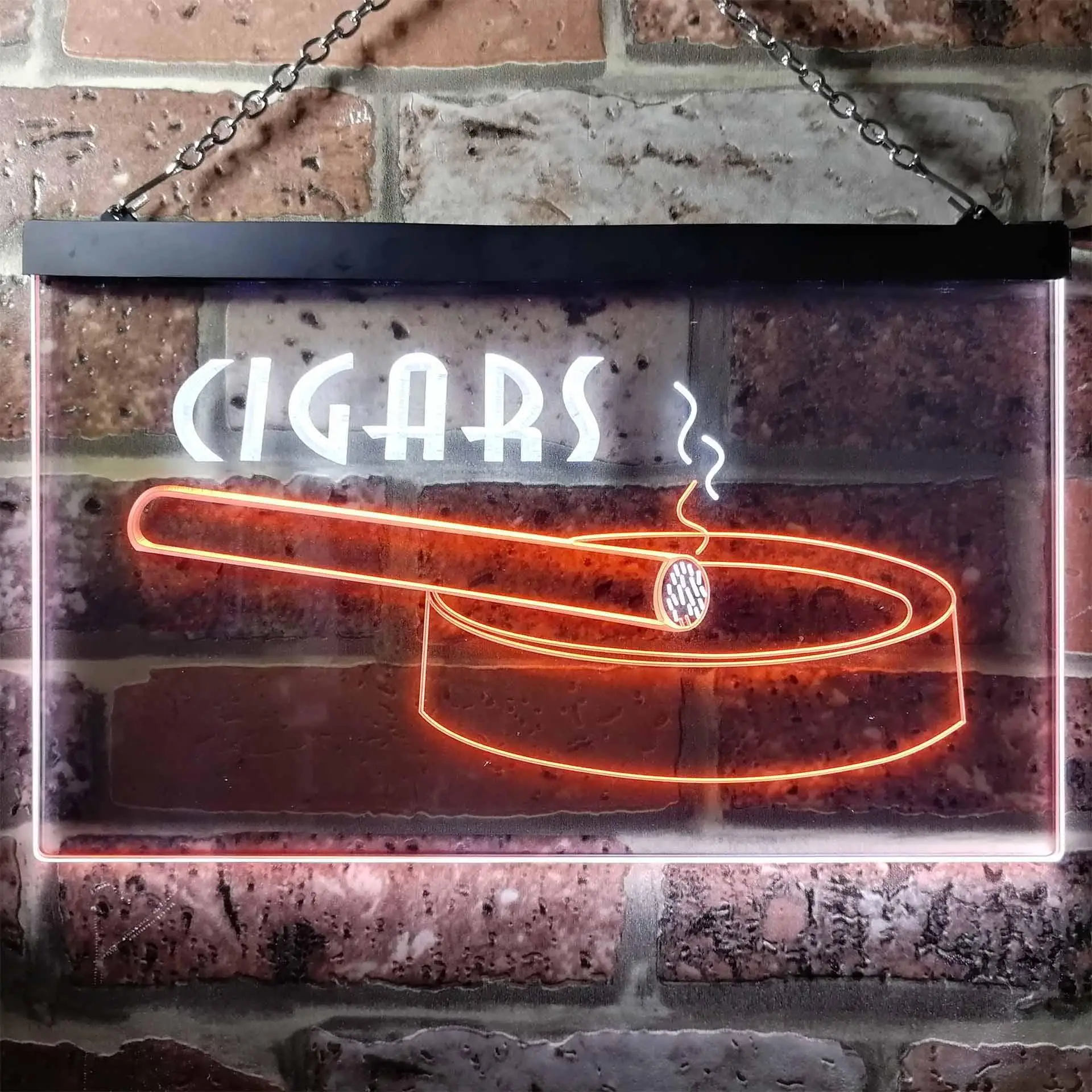 Cigars Holder VIP Room Lover Gifts Dual Color Led Neon Sign st6-i0715