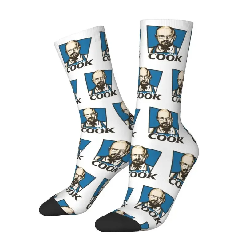 Fashion Humor Breaking Bad Serie Walter White Socks Women Men Breathable 3D Print Heisenberg Chemistry Basketball Sports Socks