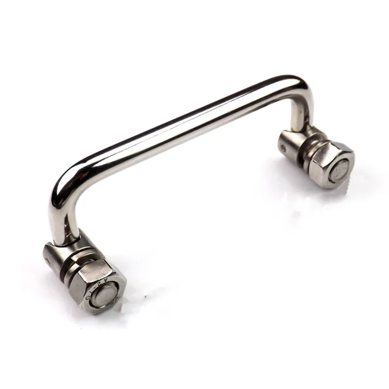 Stainless Steel Industrial Handle U-Shape Folding Toolbox Suitcases Equipment Distribution Box Cabinet Knob Hardware 90-150mm