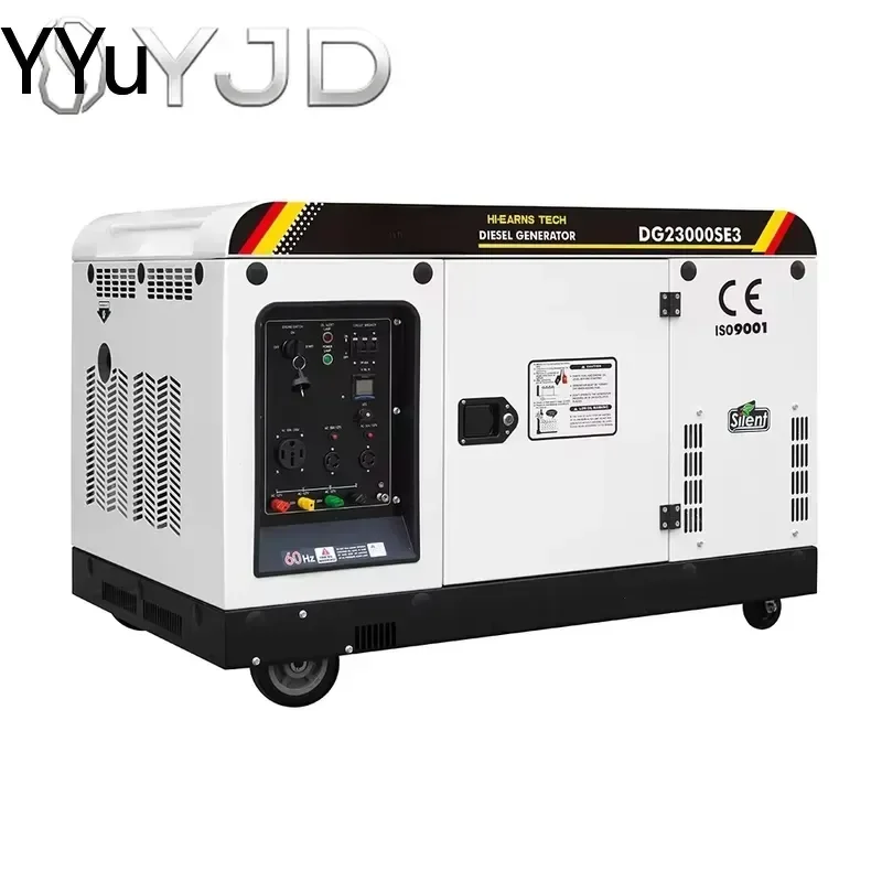custom for 16KW 20KVA Three Phase Electric Start Silent Diesel Generator Portable Power Supply Home Backup