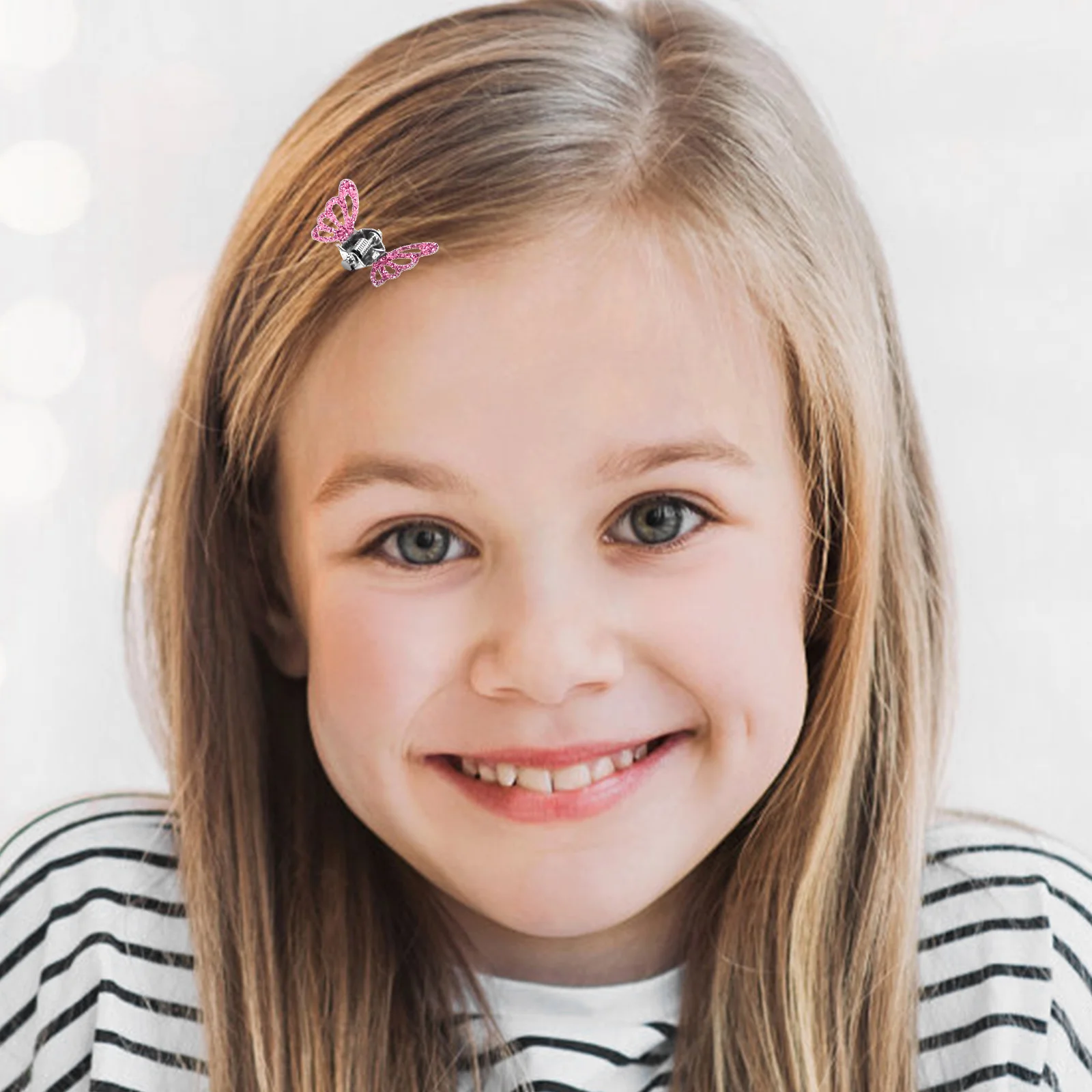 

24pcs Glittering Clips Bright Butterflies Claw Clips For Kids Baby Girls Mini Hair Clamps Hold Firm Party Hair Adorns