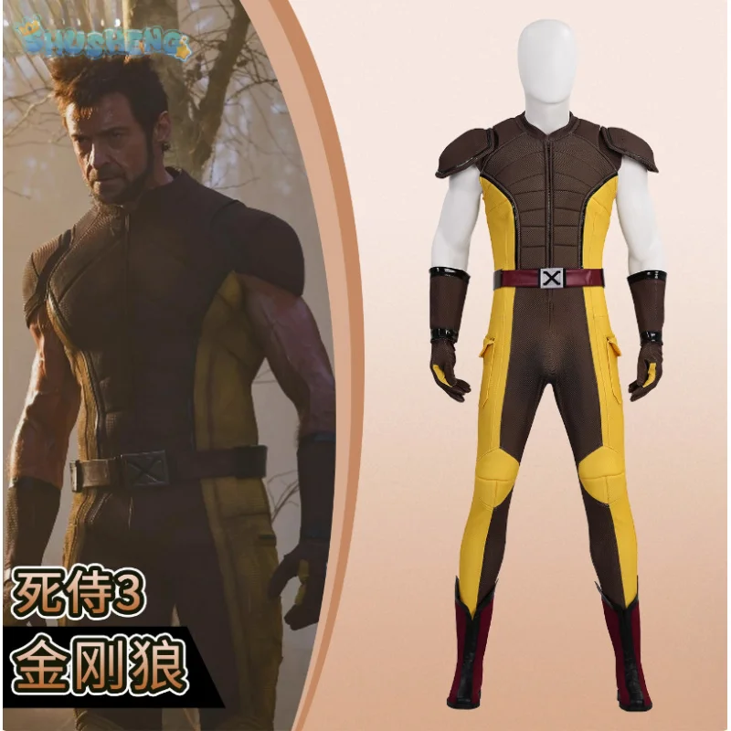 

Костюм для косплея «Росомаха», Логан Howlett Deadp 3, мужской костюм на Хэллоуин, фэнтезийный комбинезон, обувь с лапами, реквизит, пояс, перчатки, модный новый комплект