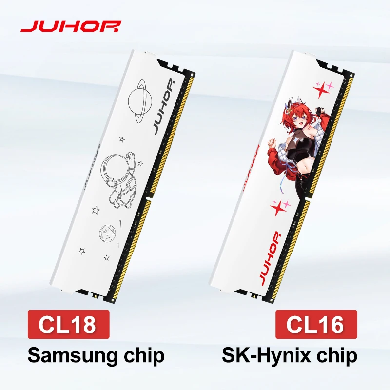 JUHOR Memoria Ram ddr4 16G 8G 32G Desktop Memory Udimm DDR4 2666 3200 3600 New Dimm Rams