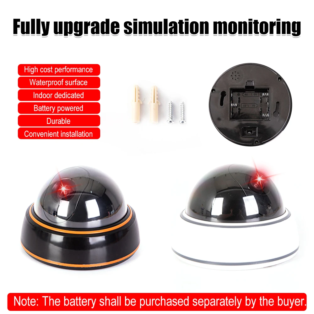 CCTV Dummy Camera Fake Security Dome Flashing Red Led Light Outdoor Wifi Dome Simulation Video Surveillance Camera