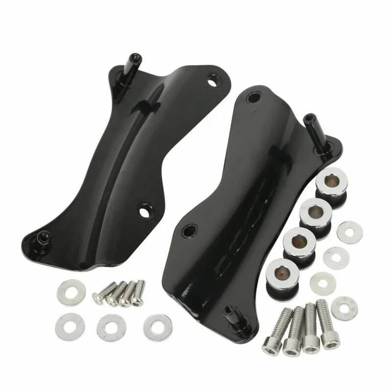 Motorcycle 4 Point Docking Hardware Kit For Harley Touring Road King Glide 2009-2013 2014-2024 Chrome Black