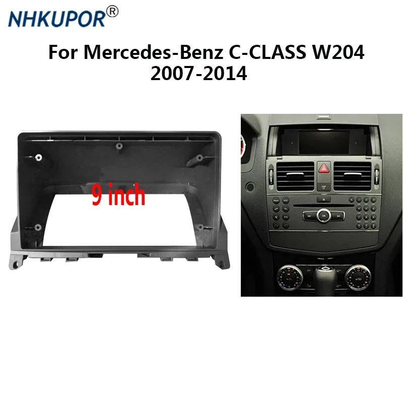 

Комплект рамки автомобильного радио для Mercedes-Benz C-CLASS W204 2007-2014, мультимедийный плеер, ремонт фасции