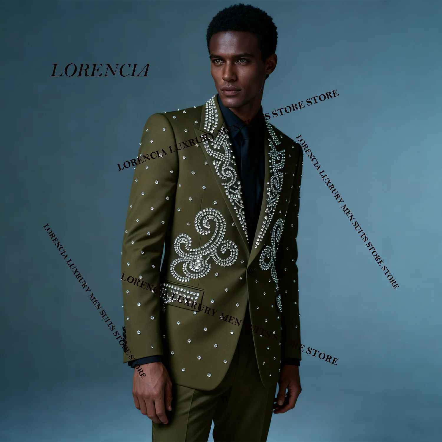 

Блестящие роскошные мужские костюмы с кристаллами и бриллиантами, украшенные стразами и бисером, тонкие Ropa hombre, комплекты из 3 предметов, мужские пиджаки для жениха