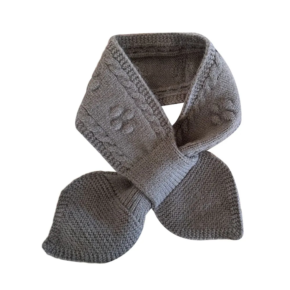 

Simple Warm Kids Winter Scarf Soft Thick Neck Warmer Cute Korean Children Shawl Outdoor