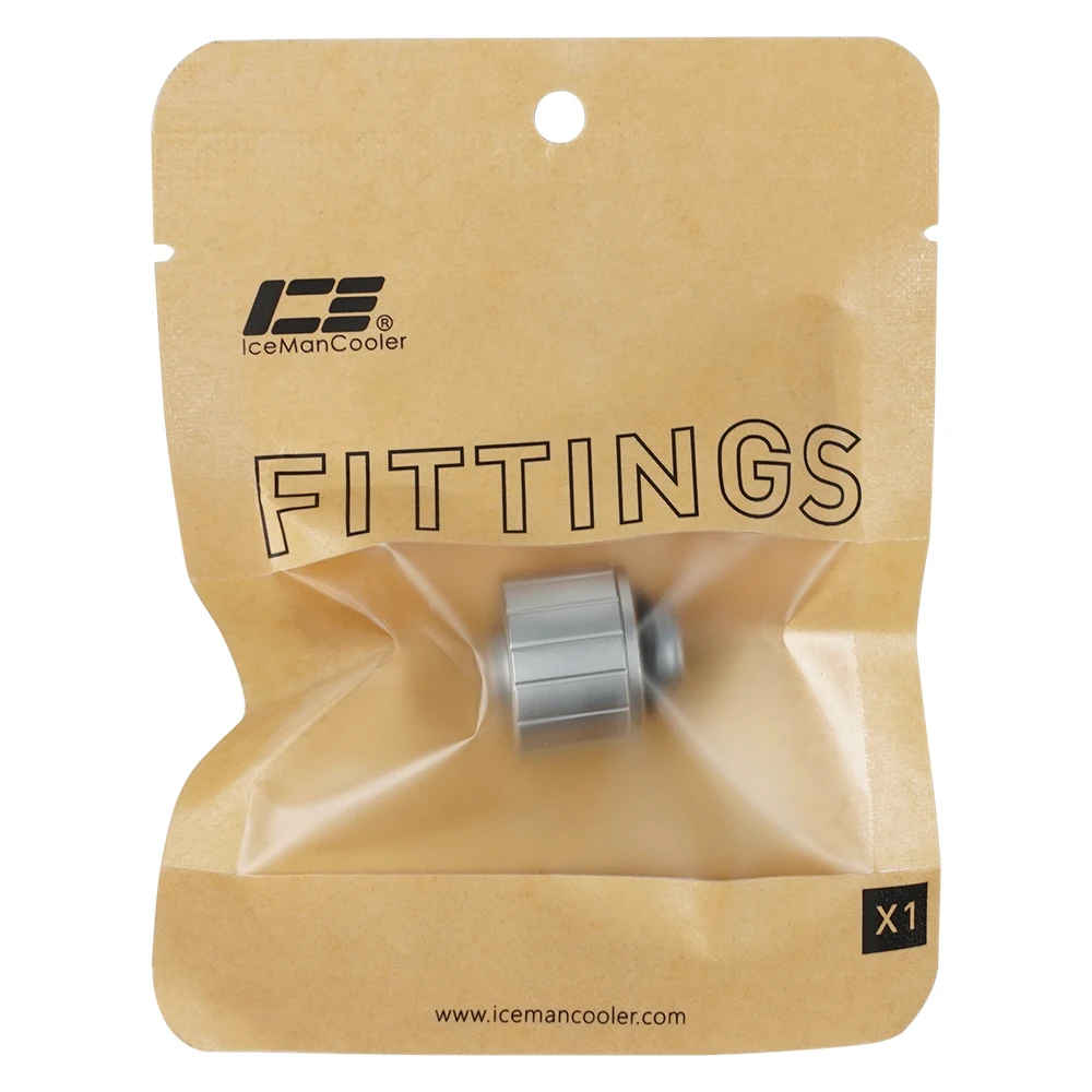 

IceManCooler 3/8"x5/8" Server Workstation Water Cooling Hose Tubing Fittings 10x16MM Soft Pipe Connector,Brass,Black,Silver