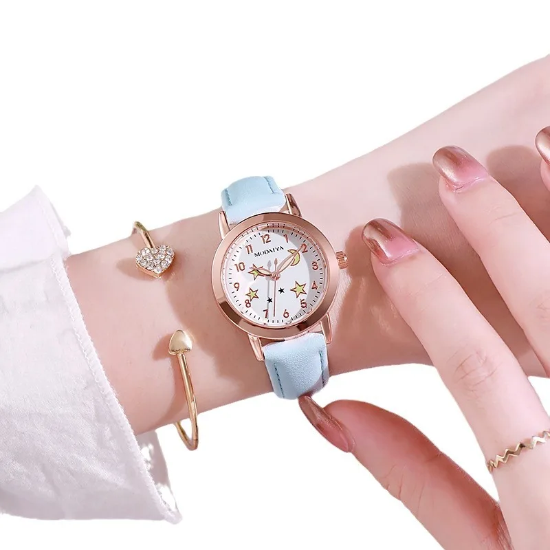 Orologio digitale da donna in stile coreano semplice per ragazze, impermeabile, per studenti delle scuole medie, orologio luminoso XINGX per ragazze carine