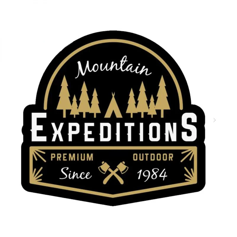 13cm Expedition Travel Car Sticker Never Stop Exploring Decal JDM Off-road Rear Personality, Decoration Accessories PVC Stickers