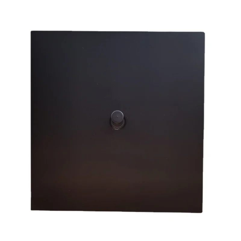 1/2/3/4gang1/2way Modern Metal Black Stainless Steel Panel Toggle Switch Household Corridor Wall Lamp Instantaneous SwitchSocket