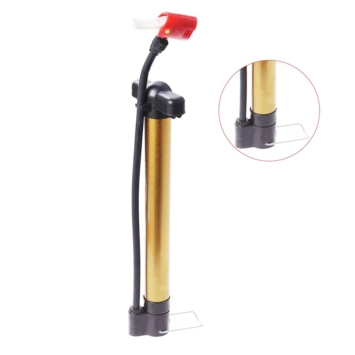 

Portable Bike Tire Pump Aluminum Alloy Sclaverand Valve Lockable Inflates Bicycle Vehicle Balloon Balls Toy