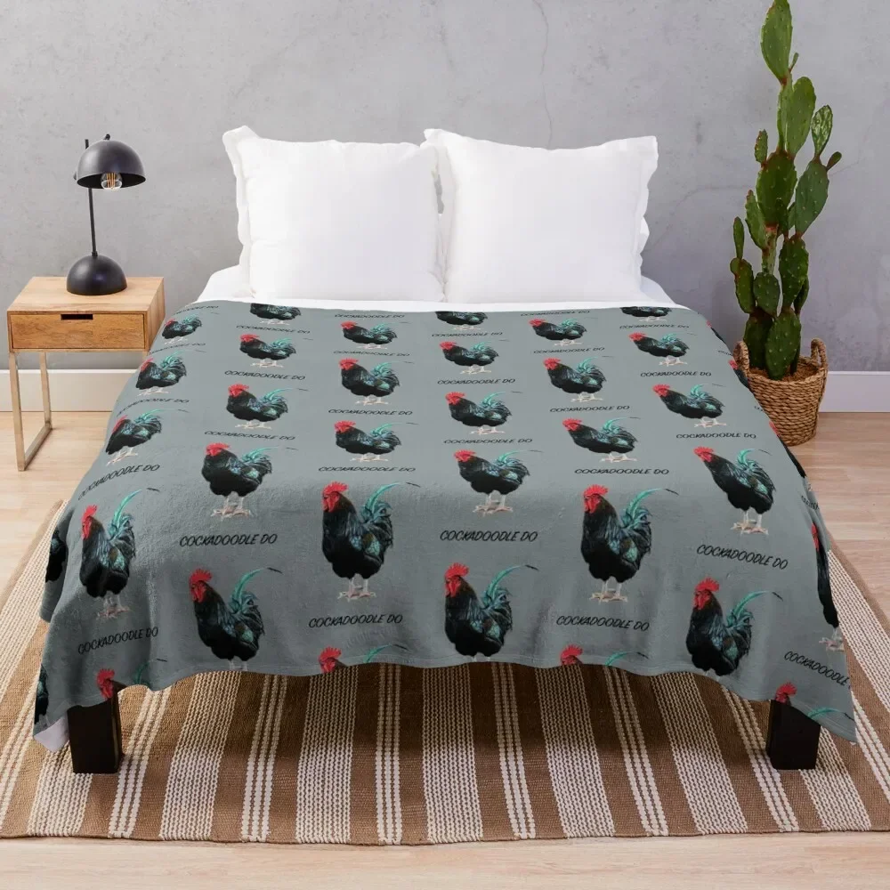 

COCKADOODLEDO COCKEREL - ROOSTER - COCKEREL Throw Blanket For Sofa Thin blankets and throws blankets ands Blankets