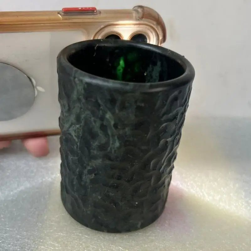 Naturalny jadeitowy kubek do herbaty Zdrowie Gongfu Chińska ceremonia parzenia herbaty Master Cup Kamień Jadeit Naturalny jadeit Kung Fu Zestaw do herbaty Kubki zdrowotne