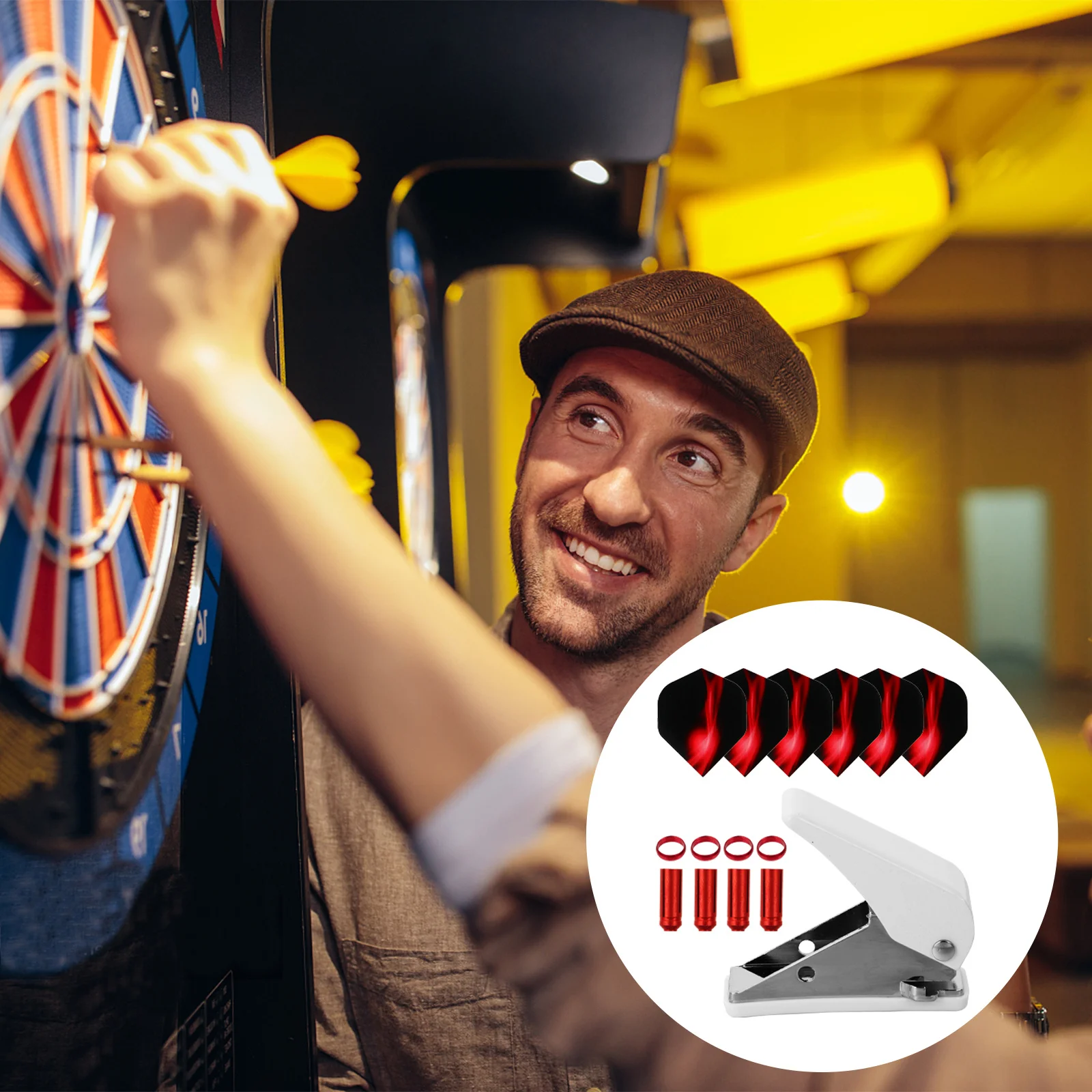 19pcs Dart Game Tools Punch Game Shaft With Flight Protector With Tools Protector Outdoor