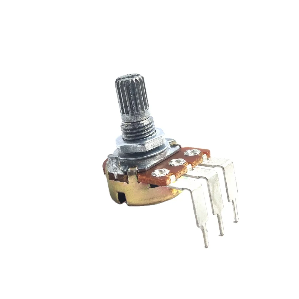 50PCS Beelee Potentiometer 3 Pin Rotary Adjustable Potentiometer With Switch B1K B10K 50K