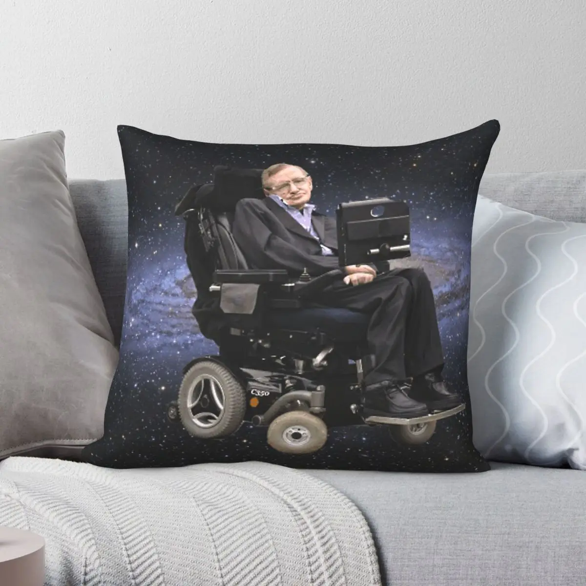 Rest In Peace Stephen Hawking Square Pillowcase Polyester Linen Velvet Pattern Decorative Throw Pillow Case Sofa Seater Cover