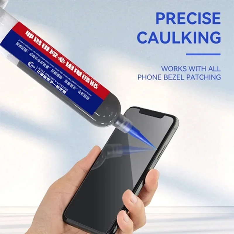 

LUOWEI LW-018 Mobile Phone LCD Screen Repair Special Caulking Glue 30ML Black Middle Frame Repair Fast Curing Adhesive