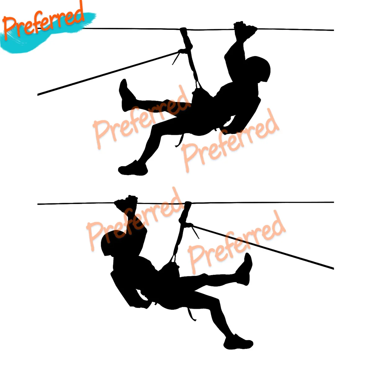 2 X Sticker Alpinista Trakking Montagna Arrampicata Exercise Sentieri Alpini Decal Customizable in Any Size No Background