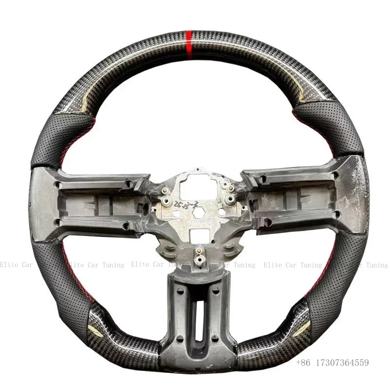 Hot Customized Personalized Racing Car Carbon Fiber Steering Wheel for Ford Mustang 2018 2019 2020 2021