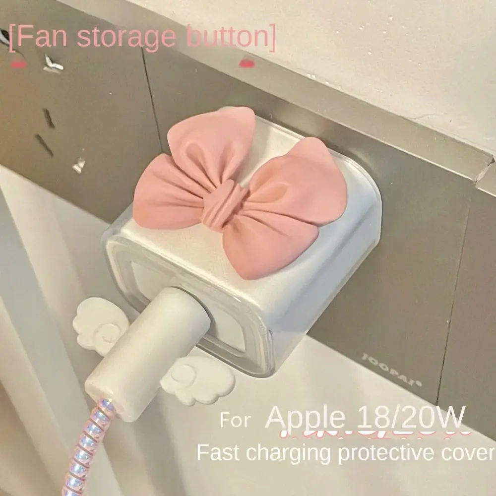 18/20W Charger&Charging Cable Protector Phone Power Adapter Shell TPU Data Wire Winder Data Line Accessories for IPhone