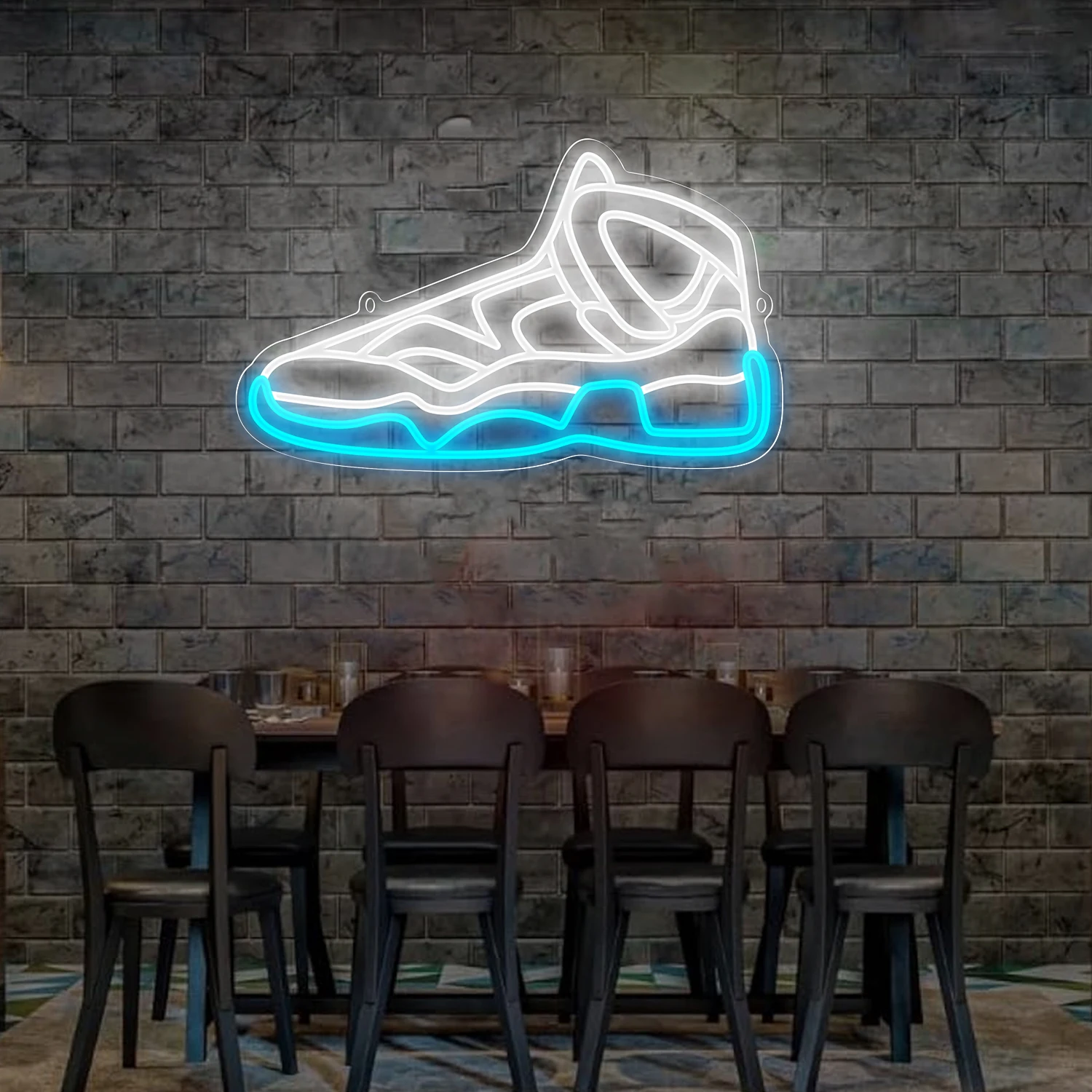 Sneaker Neon Wall Decor Sneaker LED Light Sign per Family Playroom, dimmerabile Shoe Neon Sign for Teens Room Decor regali per feste