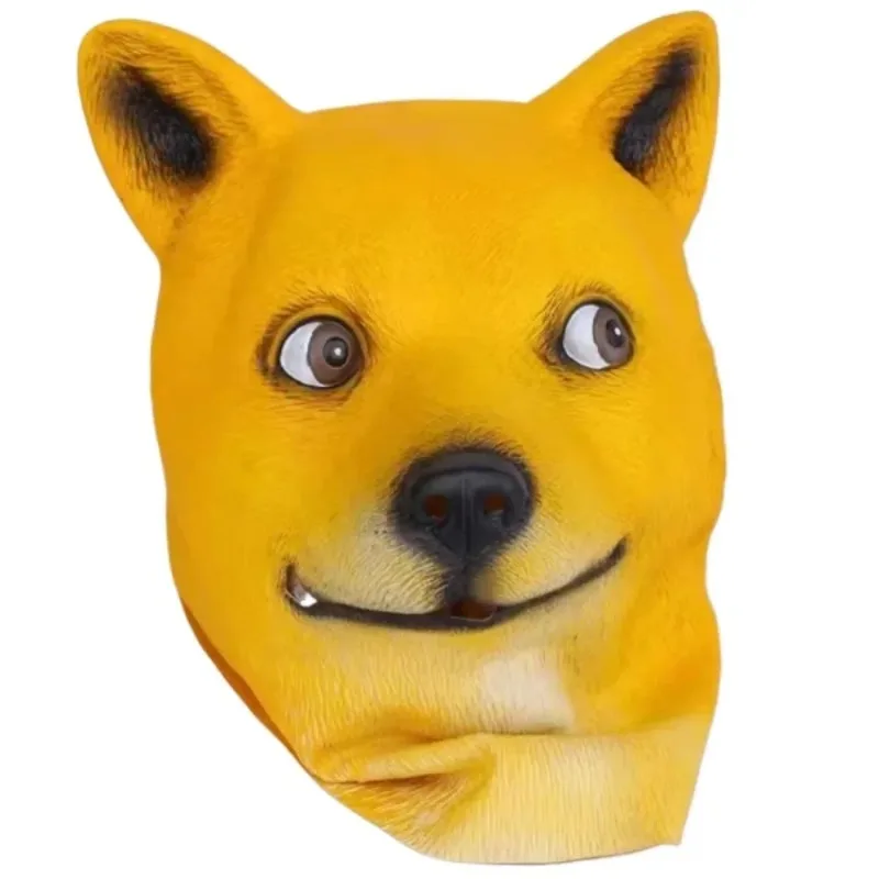 

Halloween Dog Masks Pet Shaggy Dog Headgear Animal Latex Masks Loyal Dog Masks Cosplay Mardi Gras Mask Latex