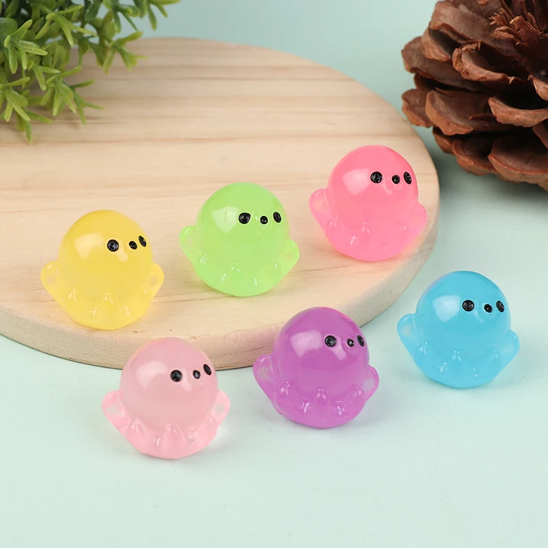 1Pc Mini Luminous Cartoon Micro Ornaments Miniature Animal Potted Decoration Home Micro Landscape Accessories