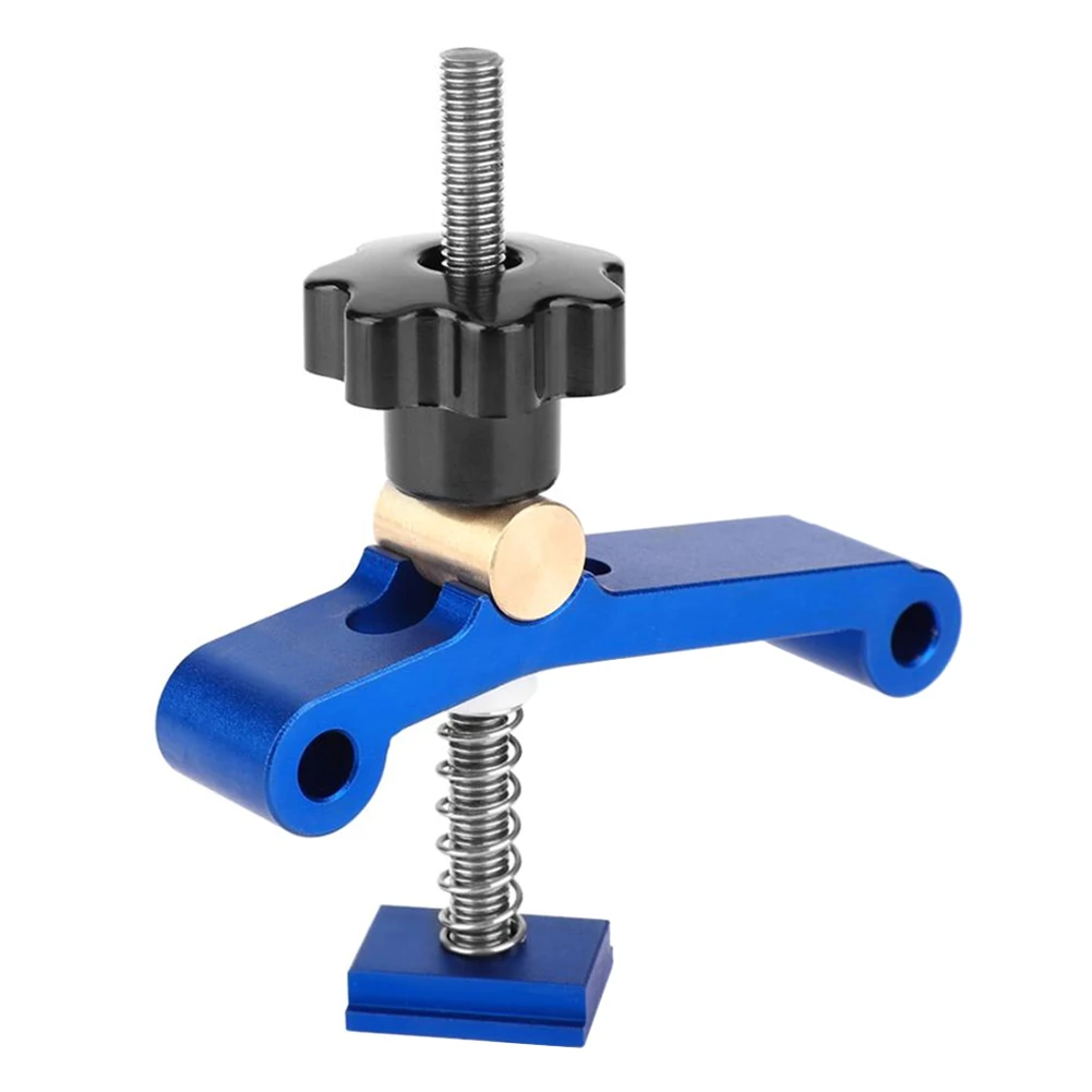 Aluminum Alloy T Slot Clamp Heavy Duty Quick Acting Hold Down Clamp Woodworking Tool T-Track Hold Down Clamp T Track Clamps