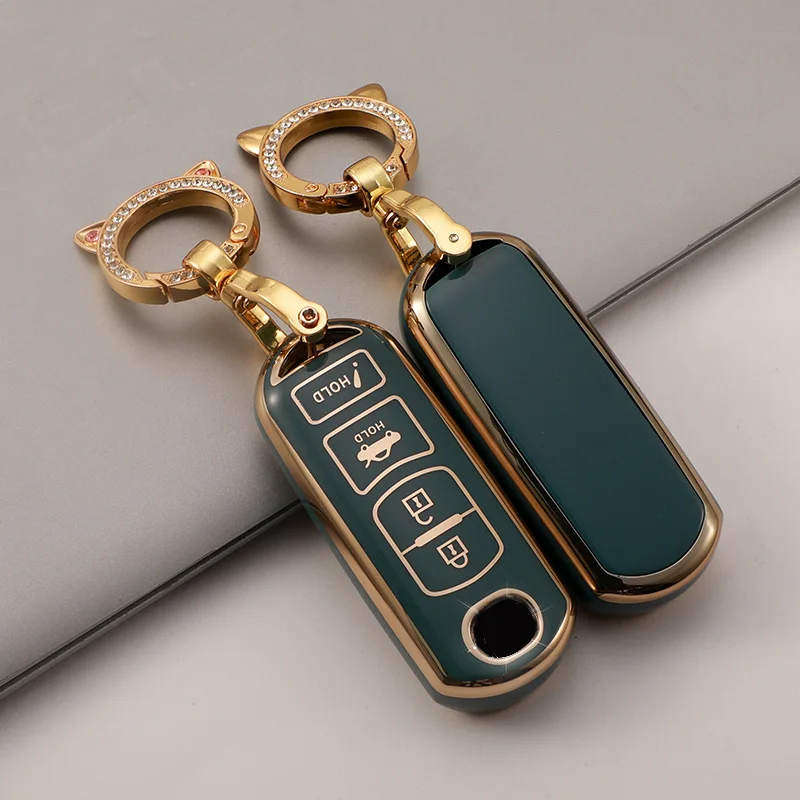 TPU Leather Car Key Case Cover Key Holder Shell Accessories For Mazda 2 3 6 Atenza Axela Demio CX-5 CX5 CX-3 CX7 CX-9 2015- 2019