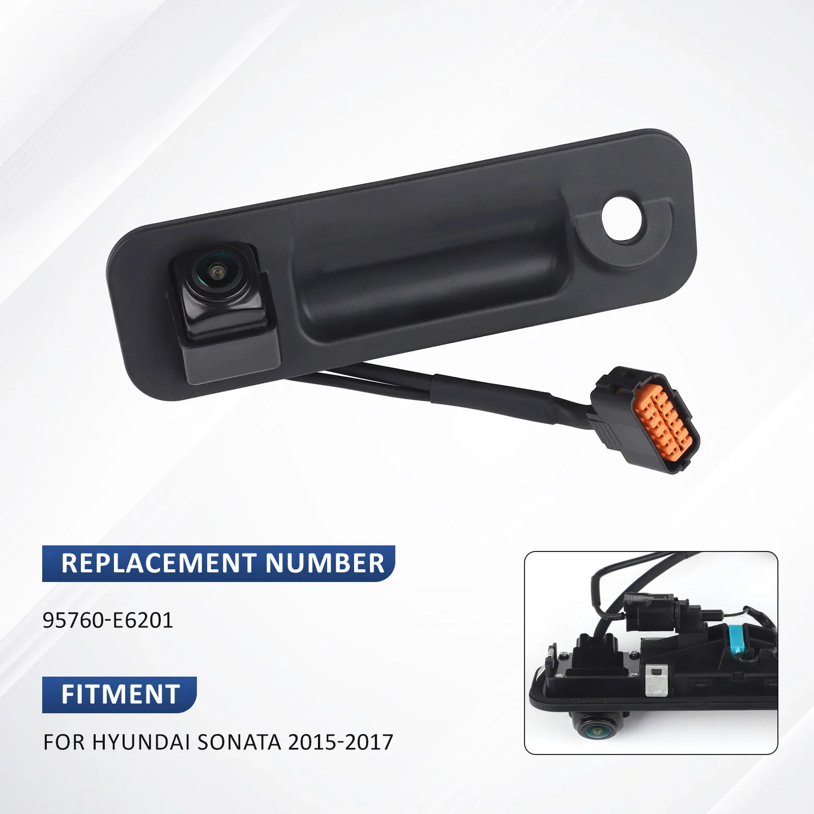 

95760-C2101 95760-E6200 Compatible Backup Camera - 95760-E6201 GreenYi New for Hyundai Sonata (2015-2017) Reverse Park Assist