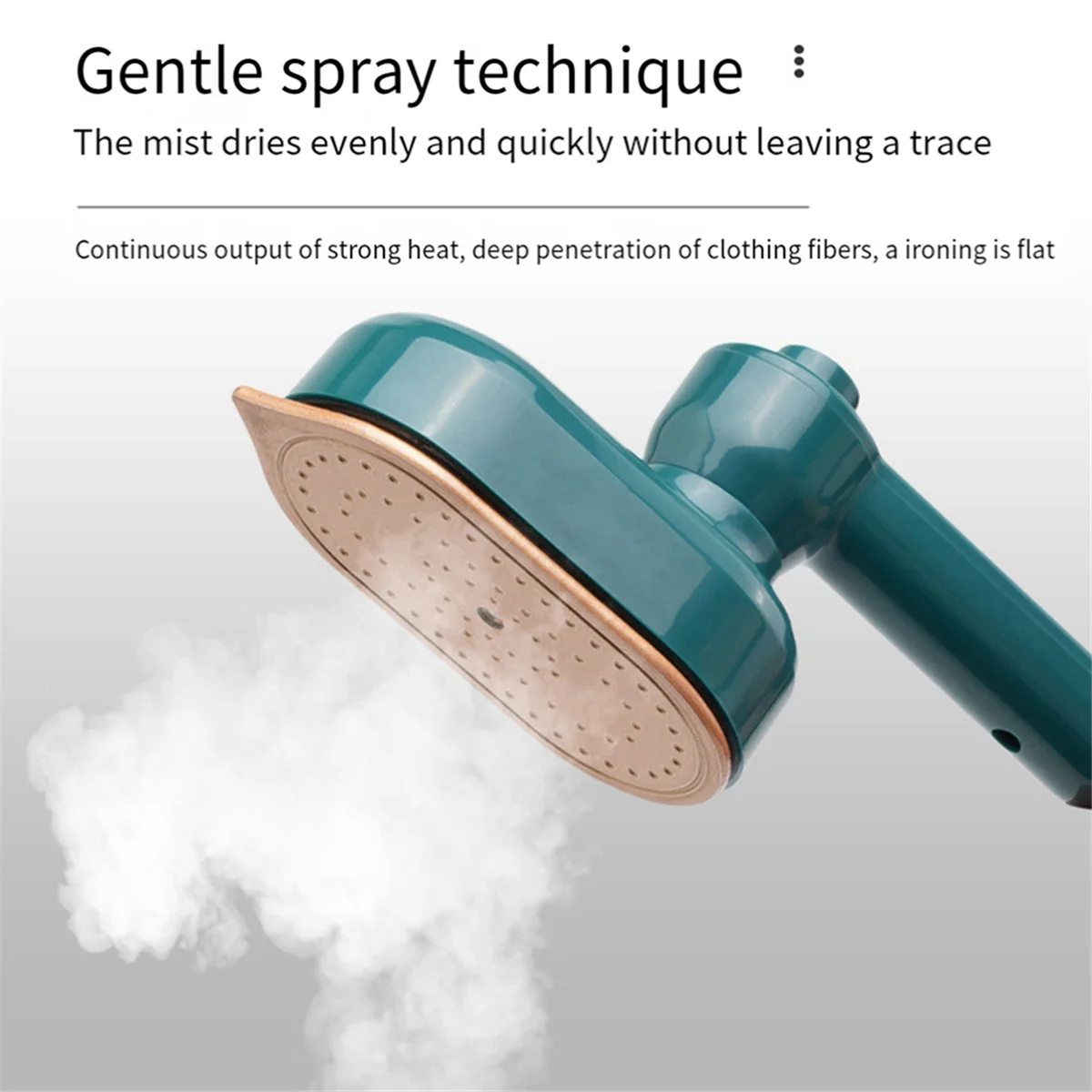 BFYL-Mini Tragbares Bügeleisen Handbügelmaschine Haushalt Handbügelmaschine Rotierendes Klappbügeleisen EU-STECKER (Grün)