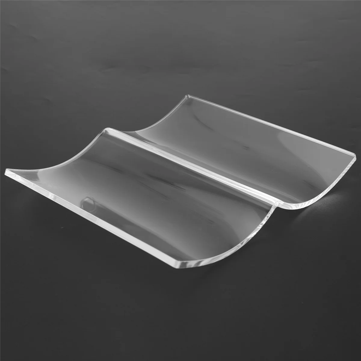 A62X Book Shaped Stand Acrylic Transparent Book Display Shelf Home Art Decoration Desktop Magazines Recipe Storage Shelf