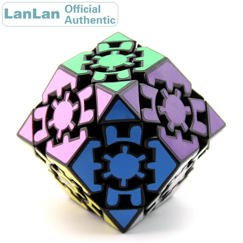 LanLan 기어 Rhombohedral Dodecahedron 매직 큐브 전문 네오 스피드 퍼즐 Antistress 교육 완구 어린이를위한