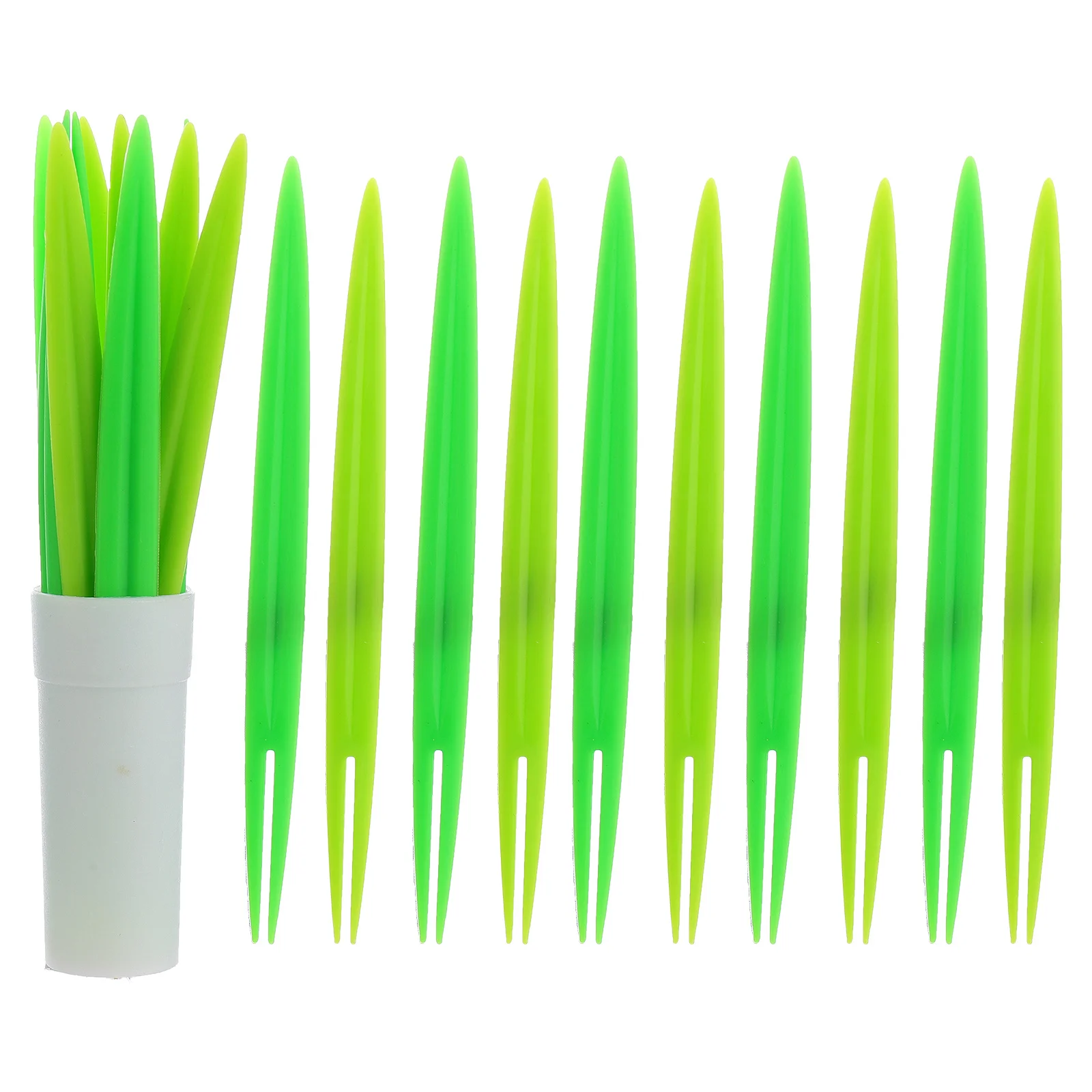 

20Pcs Fruit Picks Leaf Cocktail Sticks Simple Stylish Design Food Picks Portable Bar Home Party Leaf Fruit Pick