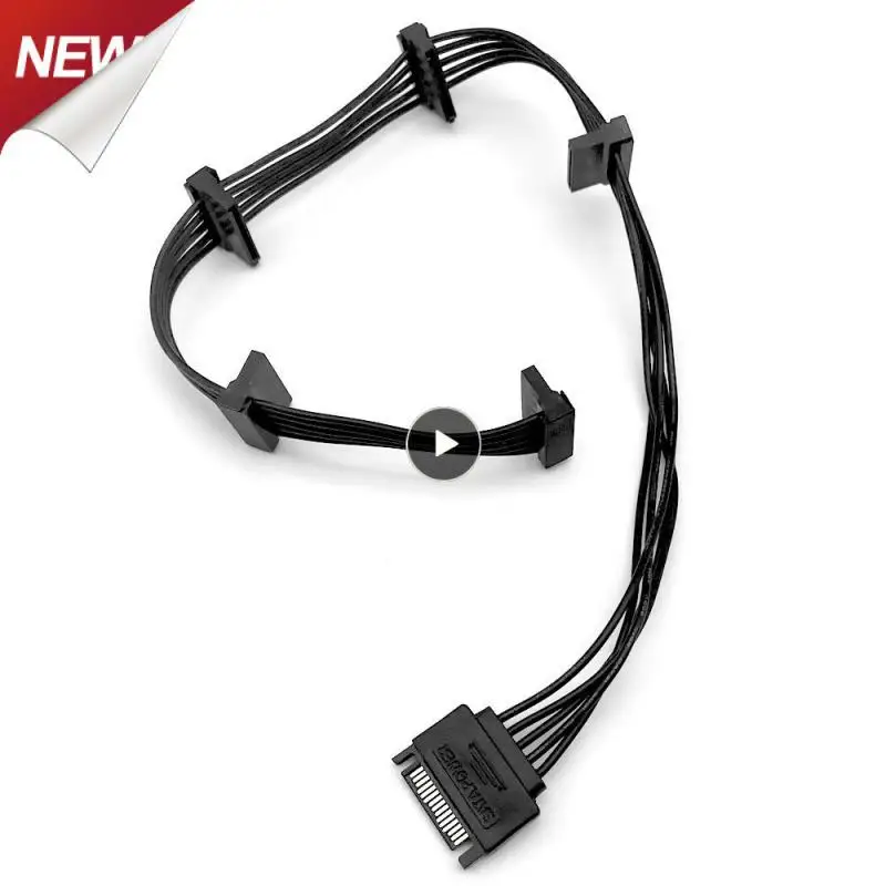 Hdd Power Cord Length 20cm+10cm*4 Good Insulation And Flame Retardancy Stable Power Supply 1 Point 5 Stable Power Cable