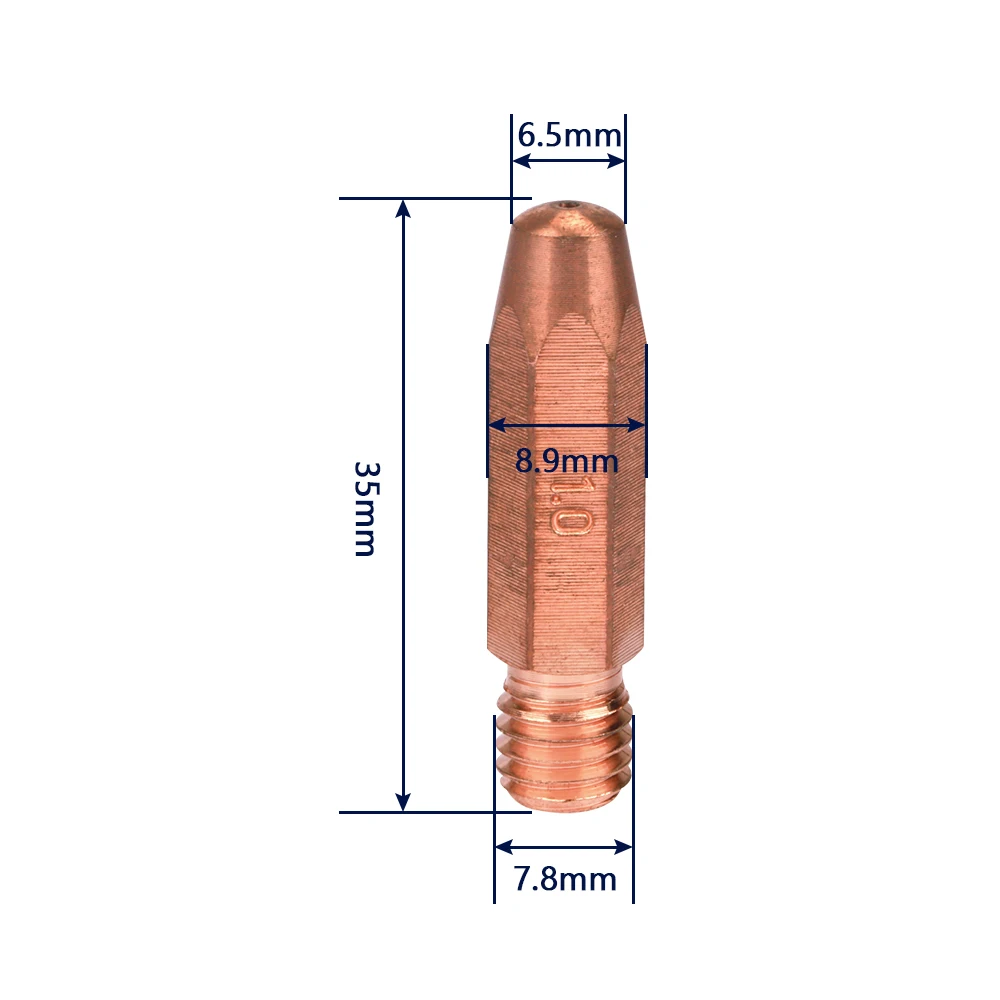 5pcs 10pcs Kemppi 42w type MIG Welding contact Nozzle tip M8*35mm For 42W Welding torch Tips welding gun