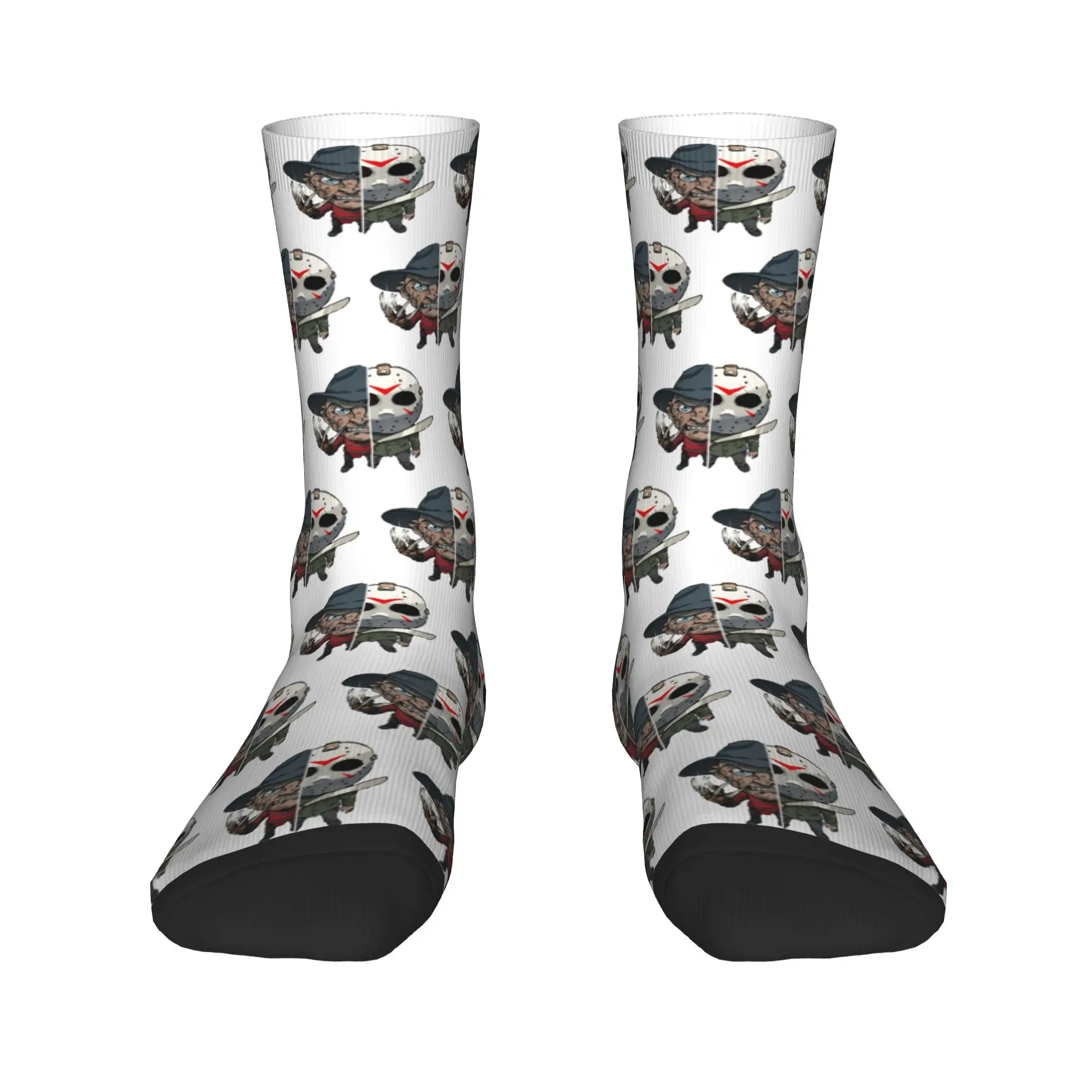 جوارب فريدي كروجرز للخريف فريدي مقابل جيسون جوارب هاراجوكو للنساء والرجال جوارب ناعمة قابلة للتنفس مطبوعة جوارب خارجية غير قابلة للانزلاق #3