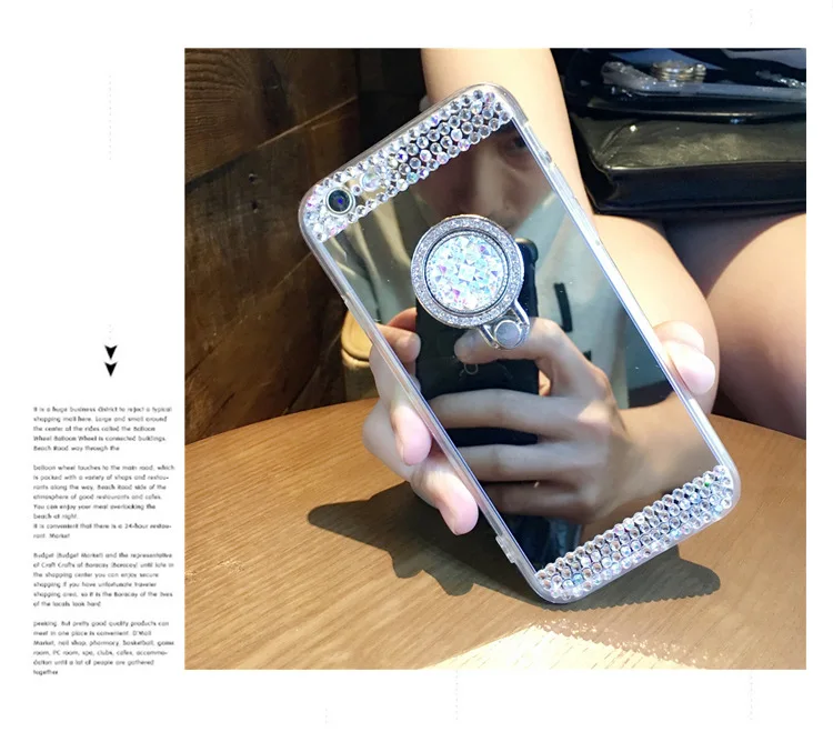 Luxury Diamond Case For Xiaomi Mi 13 Lite 12T Redmi Note 12 Pro 11S 11 Lite 10T Cover Rhinestone Glitter Soft TPU Mirror Shell