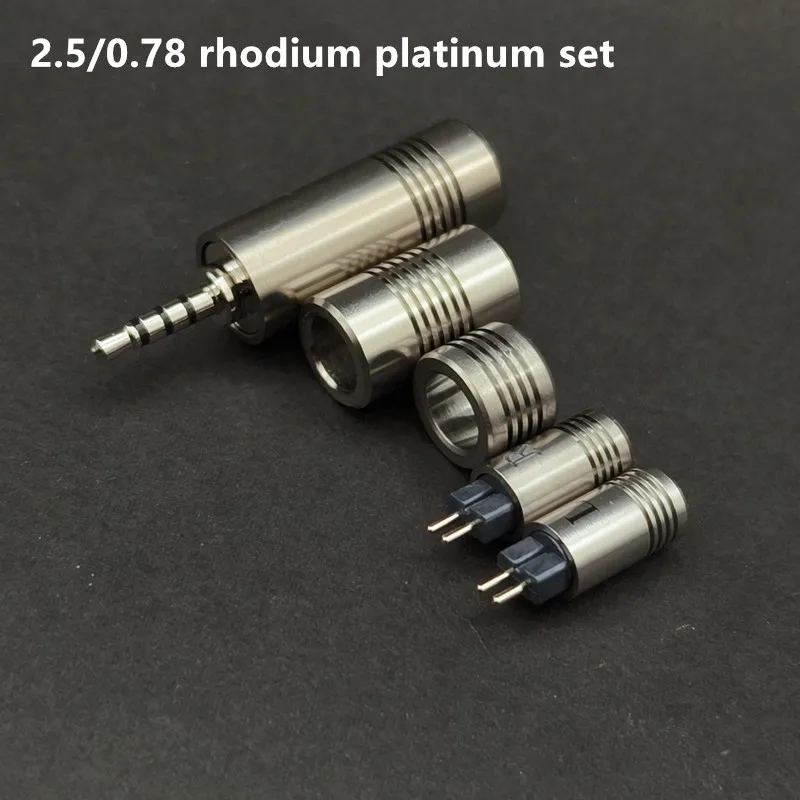 HIFI OCC Rhodium-plated Titanium alloy Platinum Audio Jack Audio Connector 2.5mm/3.5mm/4.4mm  HIFI DIY Stereo Headset Male