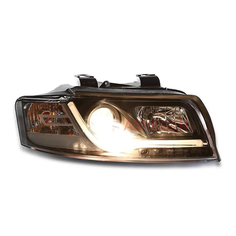 Auto Lighting System New Modified Style Head Lamp Assembly For Audi A4 B6 LED Strip Head Lights Front Lamp 2001-2004 Year