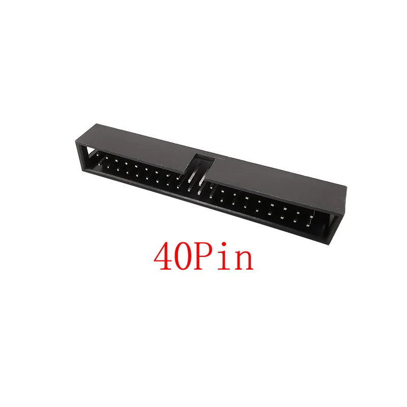 10Pcs DC3 2.54mm Pitch Double Row Male Socket Straight IDC Box Headers PCB Connector 6/8/10/12/14/16/18/20/24/26/30/34/40/50 Pin