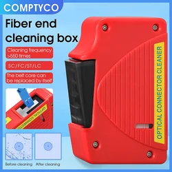 Fiber End Face Cleaning Box SC/FC/LC/ST Connector Cleaner Tools Fiber Wiping Tool Optical Fiber Flange Cleaner Cleaning Cassette