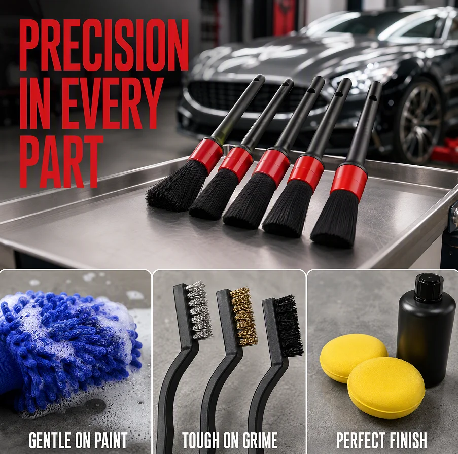 12-piece Car Cleaning Tool Set - Interior Detailing Kit ulasan dan harga