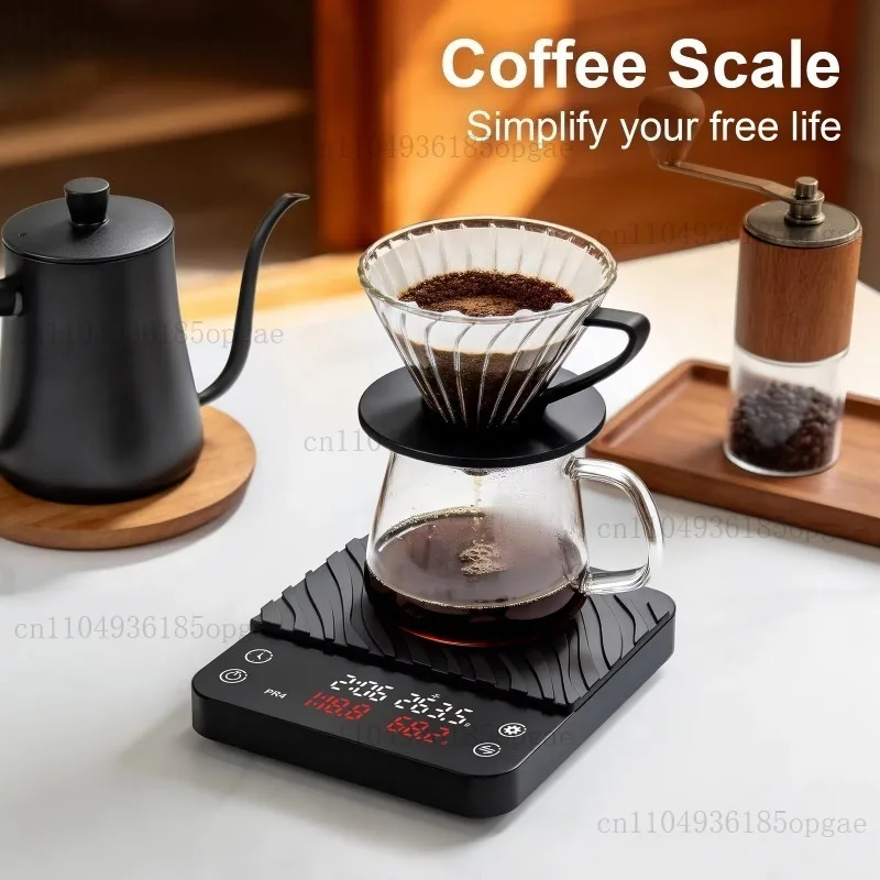 

Coffee Tool 2kg/0.1g Digital LED Display USB Rechargeable Pocket Coffee Scale, Electronic Battery Powered